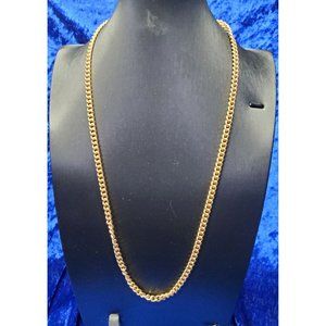 vintage retro disco style night out gold tone necklace